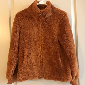 J. Crew Factory Camel Sherpa Jacket